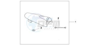 CBR600RR drawing SEAT COWL PEARL FLASH YELLOW