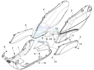 Fly 50 2t drawing Side cover - Spoiler