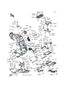 1400GTR ABS ZG1400EFF FR GB XX (EU ME A(FRICA) drawing Frame Fittings