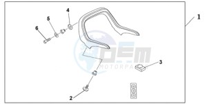 GL18009 BR / AB - (BR / AB) drawing SPOILER ACCENT TR