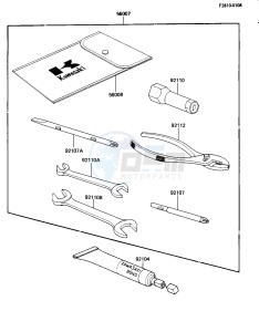 KLT 200 C [KLT200] (C2) | DIFFIRENTIAL AXLE [KLT200] drawing OWNER TOOLS -- 84 KLT200-C2- -