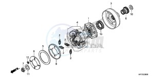 TRX420FPAD TRX420 Europe Direct - (ED) drawing STARTING CLUTCH