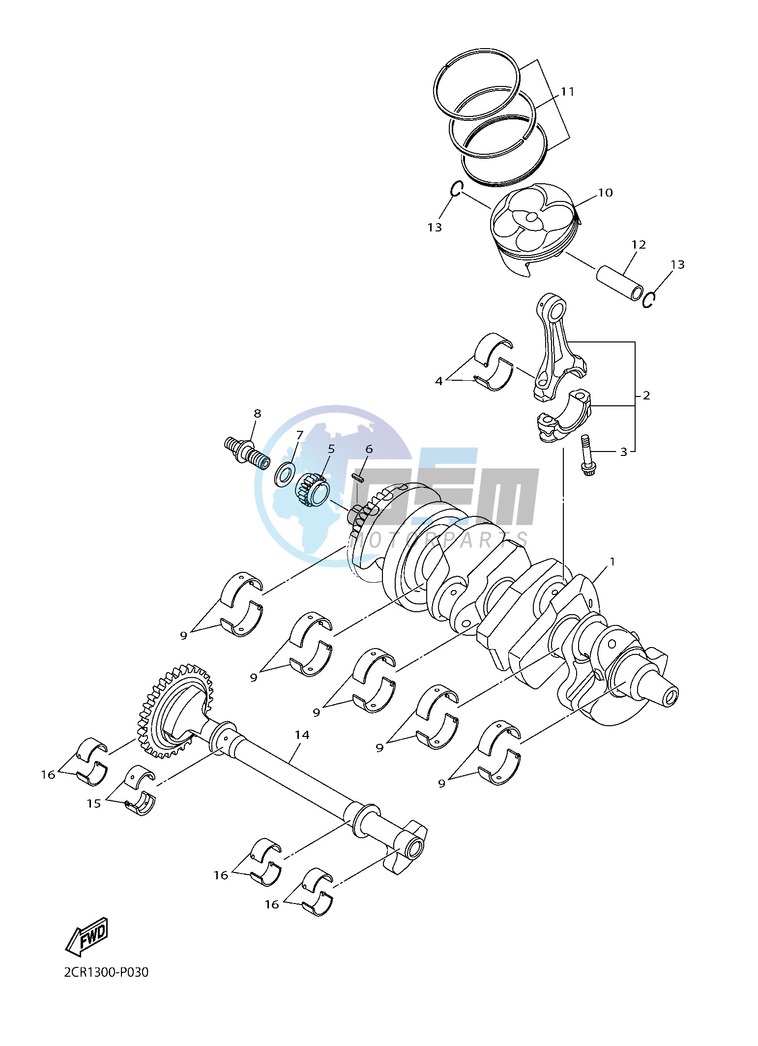 CRANKSHAFT & PISTON