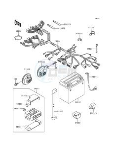 ZR 1100 C [ZRX1100] (C3-C4) drawing CHASSIS ELECTRICAL EQUIPMENT