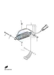 NIKEN MXT850 (BD5B) drawing REAR SUSPENSION