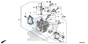 TRX500FA7G TRX500 Europe Direct - (ED) drawing THROTTLE BODY