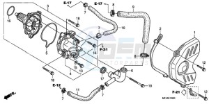 CBR600RR9 France - (F / CMF MME SPC) drawing WATER PUMP