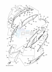 XC115F  (BL78) drawing SIDE COVER