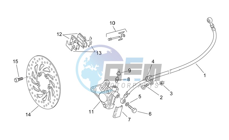 Front brake caliper