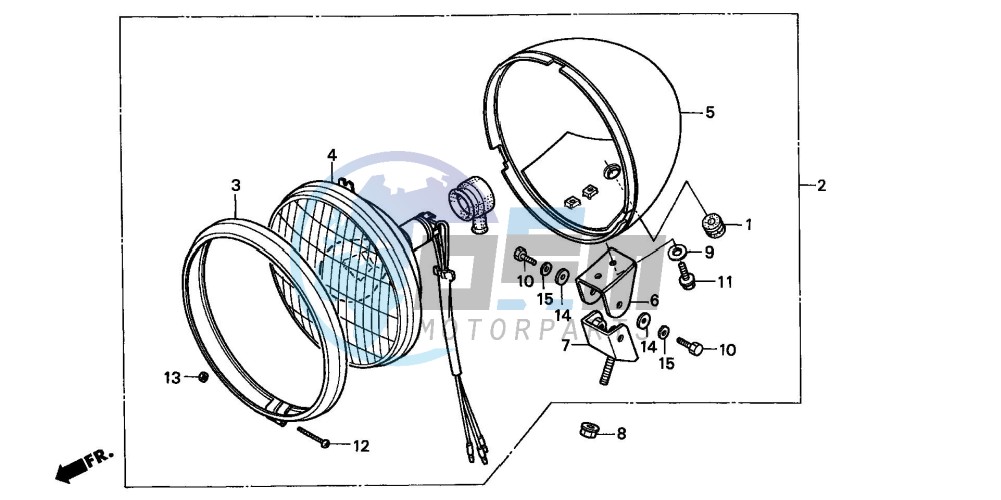 HEADLIGHT (CMX250CT-CM/V/Y)