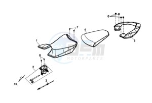 WOLF 125 EFI drawing BUDDYSEAT