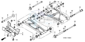 TRX680FAC drawing REAR ARM