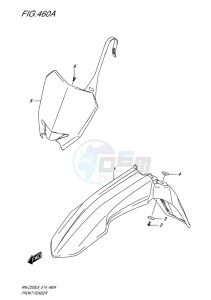 RM-Z250 EU drawing FRONT FENDER