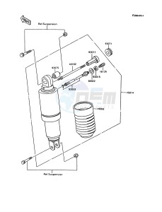 ZX 600 C [NINJA 600R] (C10) [NINJA 600R] drawing SHOCK ABSORBER-- S- -