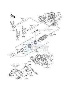 VULCAN 1700 NOMAD ABS VN1700DFF GB XX (EU ME A(FRICA) drawing Gear Change Drum/Shift Fork(s)