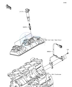 NINJA ZX-6R ZX636EGFA GB XX (EU ME A(FRICA) drawing Ignition System