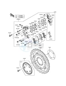 Z800 ABS ZR800DGFA UF (UK FA) XX (EU ME A(FRICA) drawing Front Brake