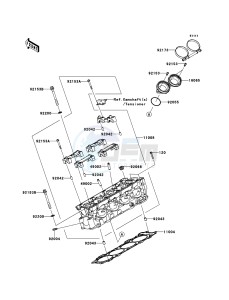 NINJA_ZX-10R_ABS ZX1000KBF FR GB XX (EU ME A(FRICA) drawing Cylinder Head