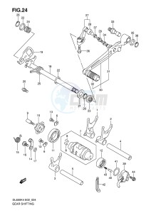 DL650 (E2) V-Strom drawing GEAR SHIFTING