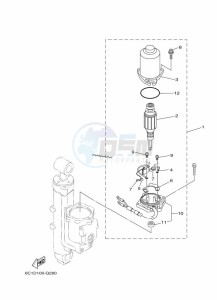 F50DETL drawing POWER-TILT-ASSEMBLY-2