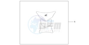 CBR1000RRA ED drawing TANK PAD