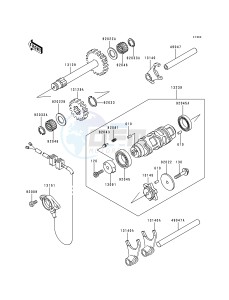 KEF 300 A [LAKOTA 300] (A2-A5) [LAKOTA 300] drawing GEAR CHANGE DRUM_SHIFT FORK-- S- -