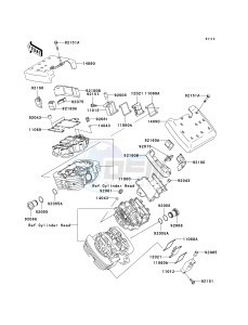 VN 1500 D[VULCAN 1500 CLASSIC] (D1-D2) [VULCAN 1500 CLASSIC] drawing CYLINDER HEAD COVER