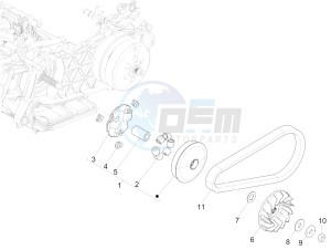 MEDLEY 125 4T IE ABS E4 2020 (EMEA) drawing Driving pulley