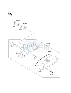 EN 500 C [VULCAN 500 LTD] (C6F-C9F) C6F drawing TAILLIGHT-- S- -