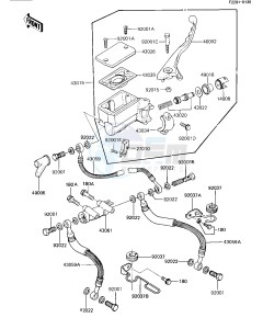 ZN 1100 B [LTD SHAFT] (B1-B2) [LTD SHAFT] drawing FRONT MASTER CYLINDER