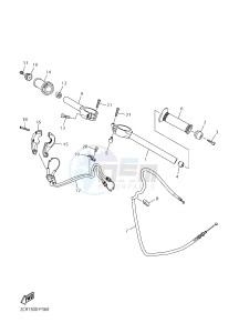 YZF-R1 998 R1 (BX41) drawing STEERING HANDLE & CABLE