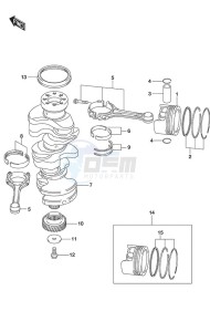 DF 300AP drawing Crankshaft