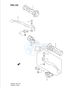 AN400Z drawing HANDLE LEVER (AN400AL1 E19)