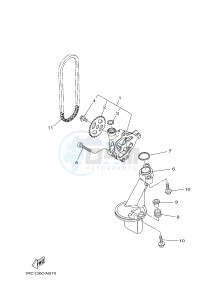 MT09A MT-09 ABS 900 (2DRF 2DRG) drawing OIL PUMP