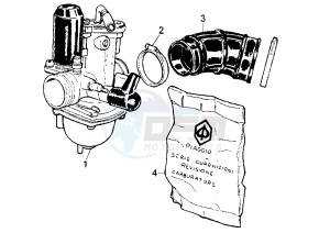 Hexagon LX-LXT 125-180 drawing Caburetor Assy