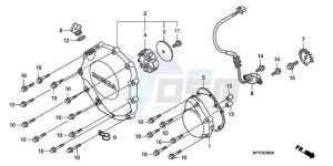 CB1300SA9 Australia - (U / ABS BCT MME TWO TY2) drawing RIGHT CRANKCASE COVER