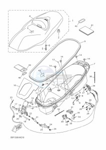 CZD300D-A XMAX 300 (BGS3) drawing SEAT