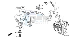 PES125R9 France - (F / CMF STC) drawing THROTTLE BODY