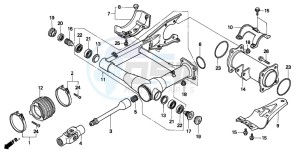 TRX300FW FOURTRAX 300 4X4 drawing SWINGARM