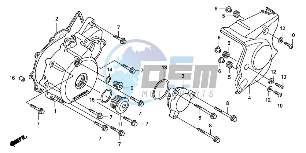 LEFT CRANKCASE COVER