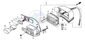 CA125 REBEL drawing TAILLIGHT