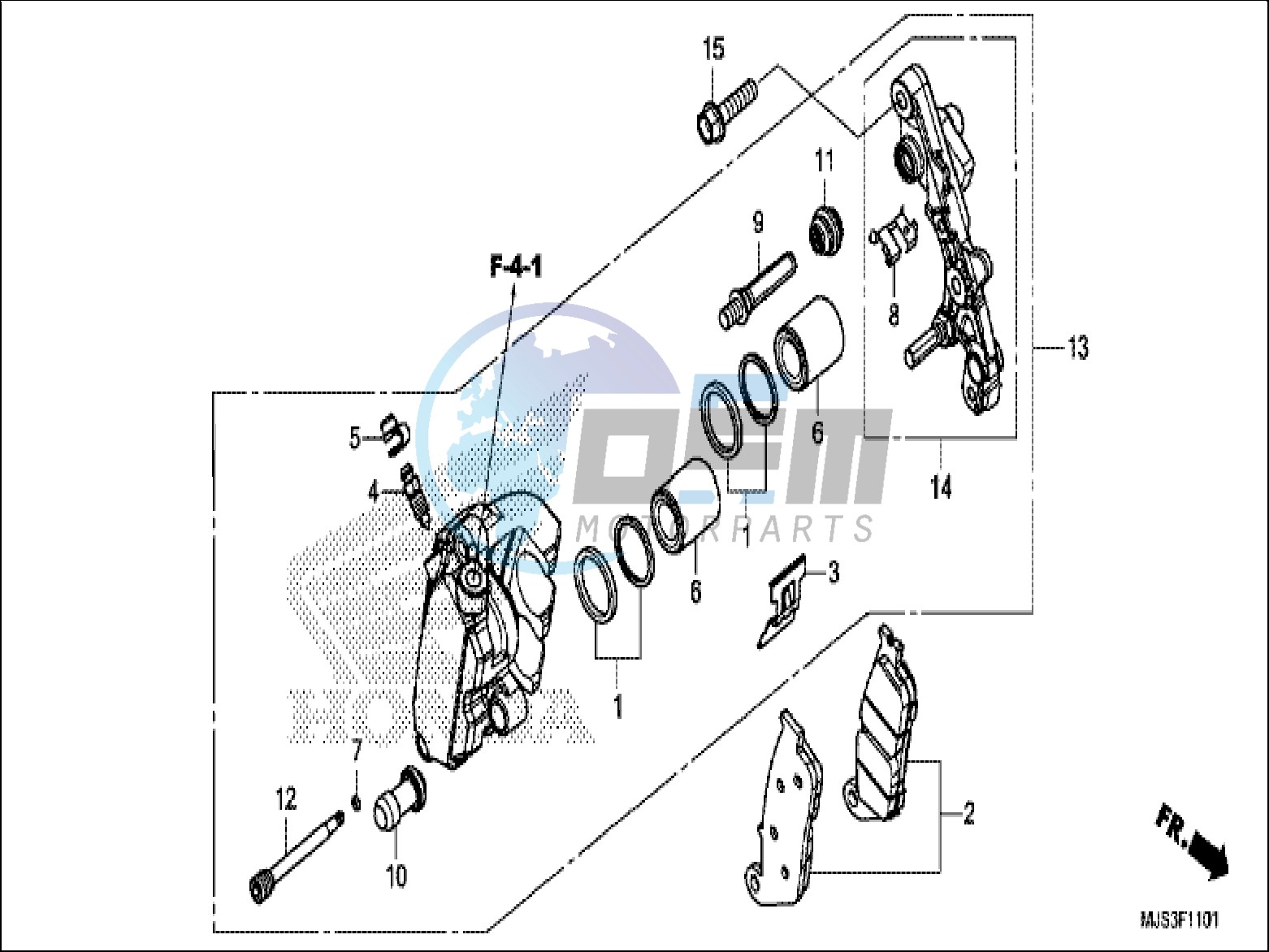 FRONT BRAKE CALIPER (NC750JH)