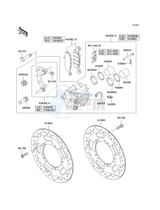 VN 1700 E [VULCAN 1700 CLASSIC] (9G-9FA) E9FA drawing FRONT BRAKE