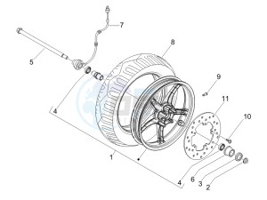 Fly 50 4t 4v (USA) drawing Front wheel