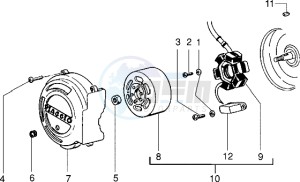 Zip 50 SP drawing Flywheel magneto