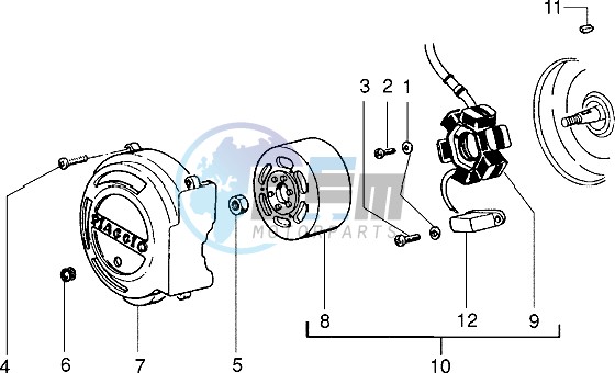 Flywheel magneto