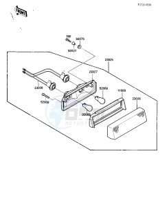 KLF 185 A [BAYOU 185] (A1-A1A) [BAYOU 185] drawing TAILLIGHT