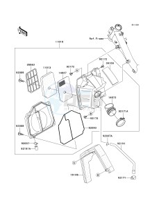 AN 112 D (D2-D3) drawing AIR CLEANER