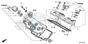 VFR1200XLF CrossTourer - VFR1200X 2ED - (2ED) drawing CYLINDER HEAD COVER