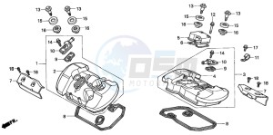 VT750C drawing CYLINDER HEAD COVER